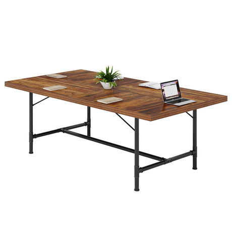 LITTLE TREE 6FT Conference Table, Rectangle 70.8" W x 35.4" D Meeting Table, Seminar Table for Office Conference Room LITTLE TREE