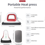 Heat Press - 7" x 3.8" Heat Press Machines for T Shirts Shoes Bags Hats and HTV Vinyl Projects & Portable Easy Iron Press Machine for Heating Transfer HYTIREBY