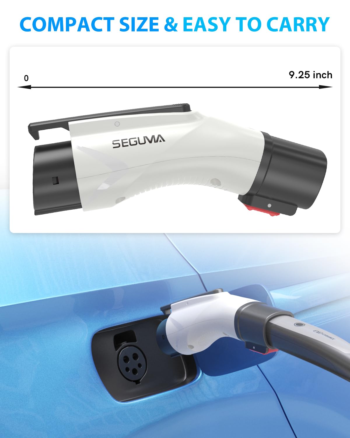 EV Charger Adapter for Tesla to J1772, Up to 60A 250V, IP65, NACS to J1772 Adapter, J1772 EV Charging Adapter Compatible with Tesla Wall Connector/Tesla Destination/Mobile Charger (for J1772 EVs Only) SEGUMA