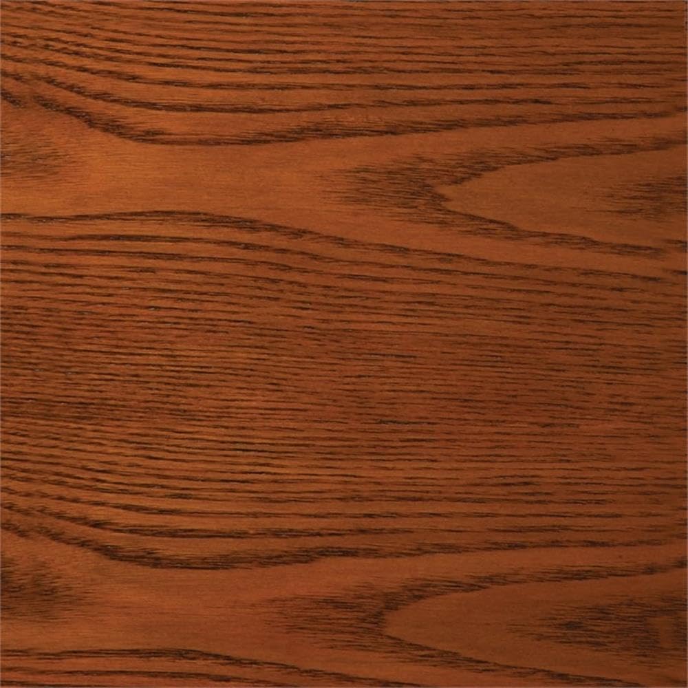 BOWERY HILL 4 Shelf Corner Curio Cabinet in Golden Brown BOWERY HILL