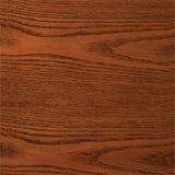 BOWERY HILL 4 Shelf Corner Curio Cabinet in Golden Brown BOWERY HILL