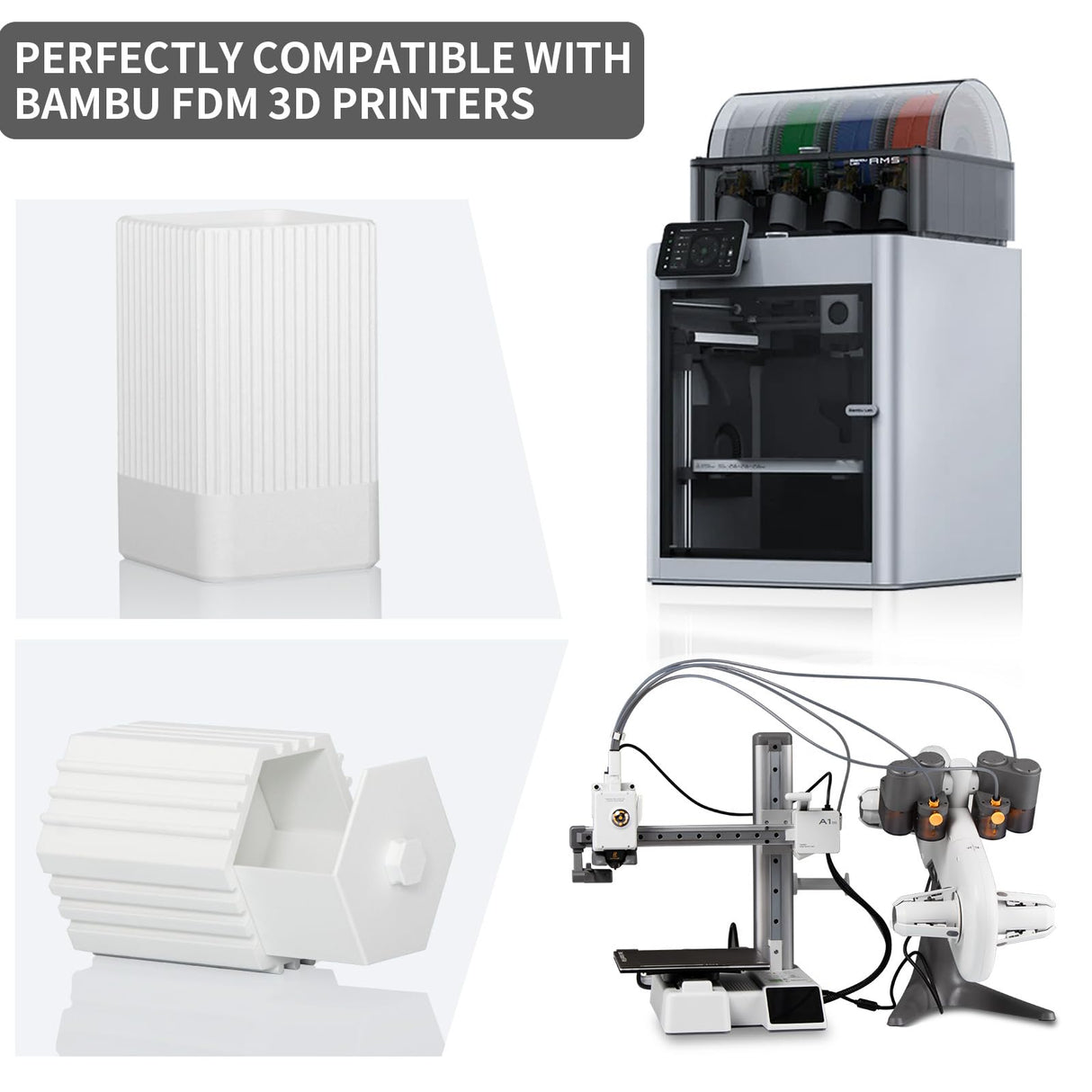 TINMORRY Glass Fiber Reinforced PETG Filament 1.75mm, High Impact Resistance Matte PETG GF 3D Printing Filament, Durability & Stiffness, Fits Bambu Lab FDM 3D Printers, 1 KG 1 Spool, Frosted White TINMORRY