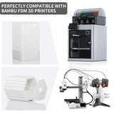 TINMORRY Glass Fiber Reinforced PETG Filament 1.75mm, High Impact Resistance Matte PETG GF 3D Printing Filament, Durability & Stiffness, Fits Bambu Lab FDM 3D Printers, 1 KG 1 Spool, Frosted White TINMORRY