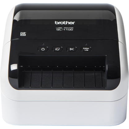 Brother QL-1100 Wide Format, Postage and Barcode Professional Thermal Monochrome Label Printer, Black