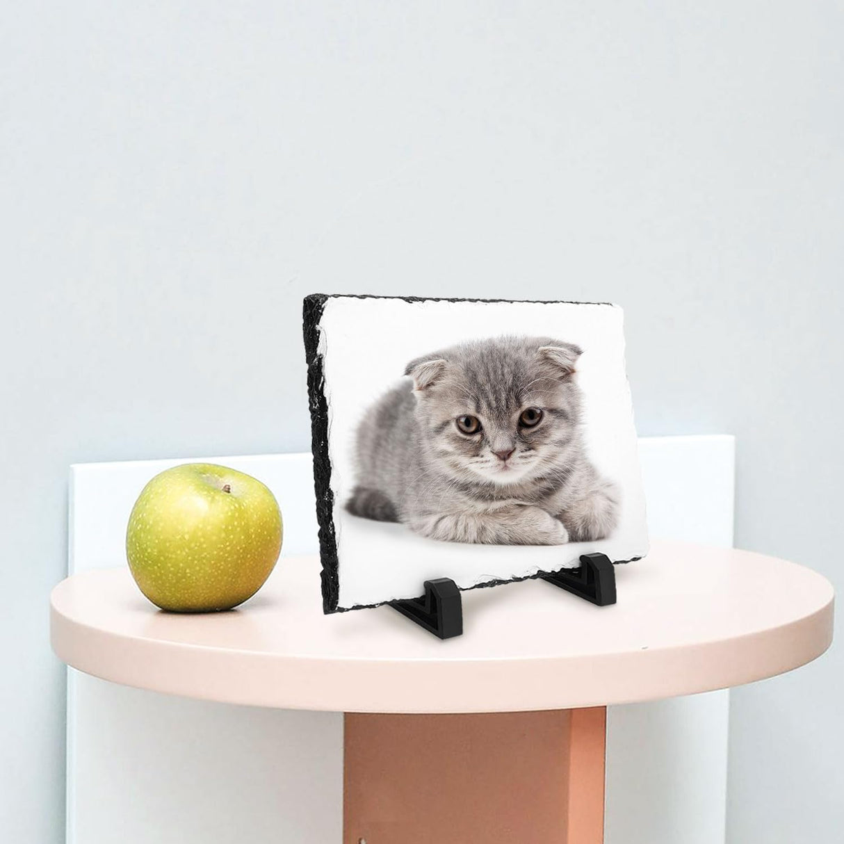 12 Pack Blanks Sublimation Rock Slate Photo Frame Rectangular Heat Transfer Custom Photo Stone Plaque Memorial Gifts Picture Frames for Valentines Wedding Christmas Thanksgiving, 5.9" x 7.9" WHEATHUSK