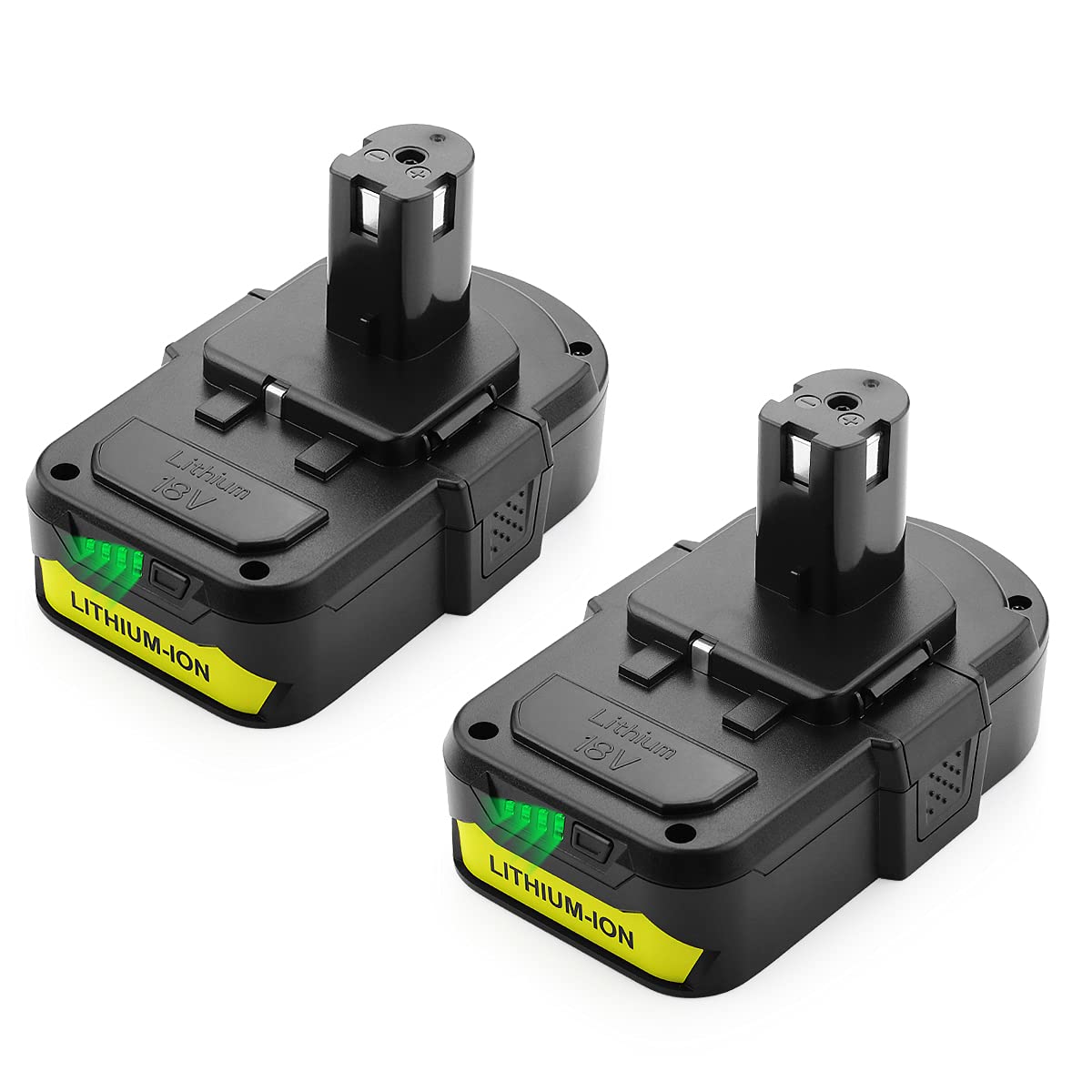 energup 2Pack 18V 3.8Ah P102 Replacement for Ryobi 18V Lithium Battery for 18-Volt ONE+ Battery P104 P105 P102 P103 P107 Cordless Tools Compatible with Ryobi 18v Batteries - WoodArtSupply