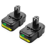 energup 2Pack 18V 3.8Ah P102 Replacement for Ryobi 18V Lithium Battery for 18-Volt ONE+ Battery P104 P105 P102 P103 P107 Cordless Tools Compatible with Ryobi 18v Batteries energup
