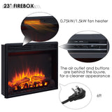 LegendFlame® Madison Electric Fireplace with 32.5" Mantel Surround and Jaden 23" Insert, Espresso Oak Finish Legend Flame