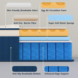 Chiusyufuk Twin Mattress,10 inch Twin Size Mattress,Hybrid mattresses,Single,Gel Memory Foam Individually Wrapped Pocket Coils Innerspring Pressure Relief,Soft,CertiPUR-US Certified,Fiberglass-Free, Chiusyufuk