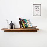 S&A WOODCRAFT Acacia Desktop Wood Bookshelf with Bookends and Organiser for Home and Office S&A WOODCRAFT