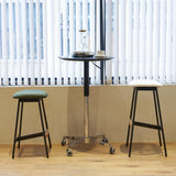 VAOZIURE Adjustable Bar Table, 360 Swivel Height with Aluminum Base for Dining, Bistro, or Home Use, Black VAOZIURE