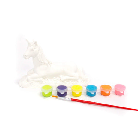 Creative Roots DIY Unicorn Coloring Kit by Horizon Group USA, Includes 6 Paint Pots & Brush, Multicolor Creative Roots