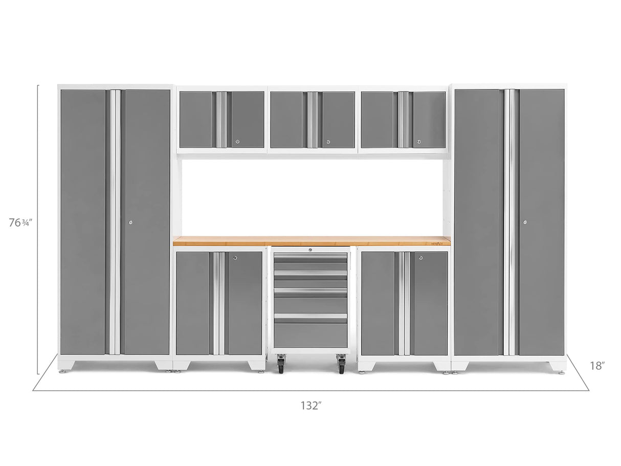 NewAge Products Bold Series Red 9 Piece Set, Garage Cabinets, 50609 NewAge Products Inc.