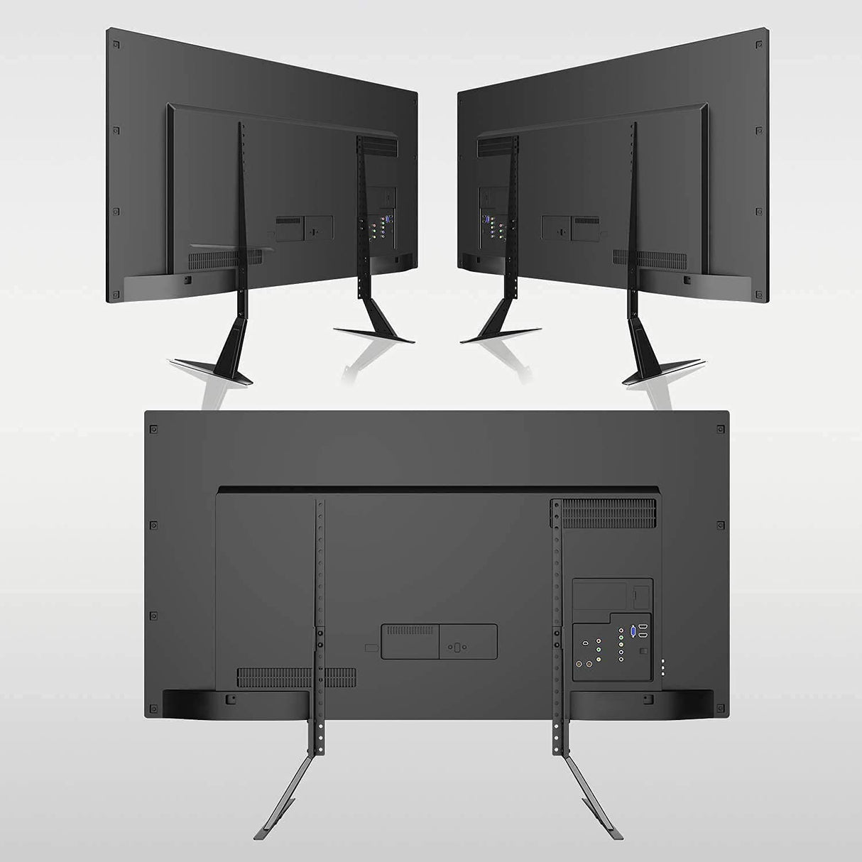 Universal TV Stand, Metal TV Legs for 20-65 inch LCD/LED/OLED/Plasma Flat&Curved Screen TV Height Adjustment with VESA 75x75mm to 800x500mm Max ML1760 suptek