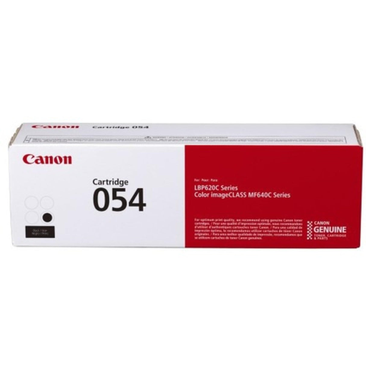 Canon Genuine Toner, Cartridge 054 Black (3024C001) 1 Pack Color imageCLASS MF641Cdw, MF642Cdw, MF644Cdw, LBP622Cdw Laser Printers Canon