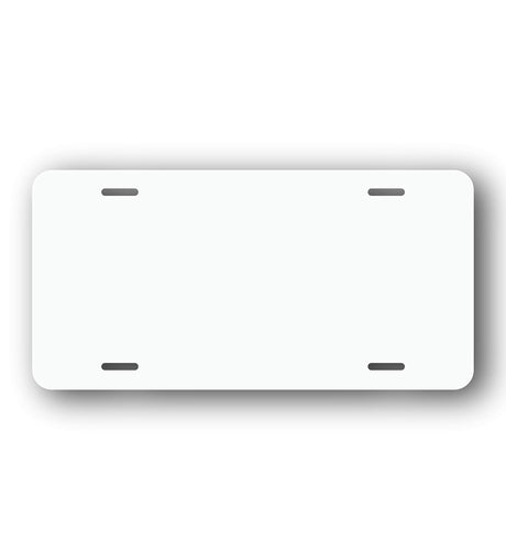 License Plate Blank (1, White) Wrapco