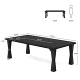 Tribesigns Executive Desk, 71" W x 35" D Large Office Desk, Modern Computer Desk Conference Table Meeting Room Table, Business Furniture for Home Office, Black Tribesigns