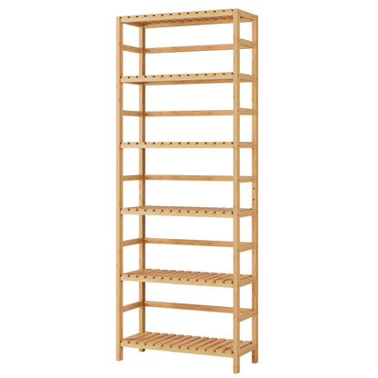 Bamjoy 6-Tier Bamboo Storage Shelf - Stylish and Versatile Tall Unit for Home and Office - WoodArtSupply