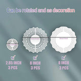 9PCS Sublimation Wind Spinner Blanks Set, 3D Aluminum Hanging DIY Crafts Ornaments for Indoor Outdoor Terrace Garden Heat Press Transfer Sublimation Blanks Wind Spinners Zeloyaut