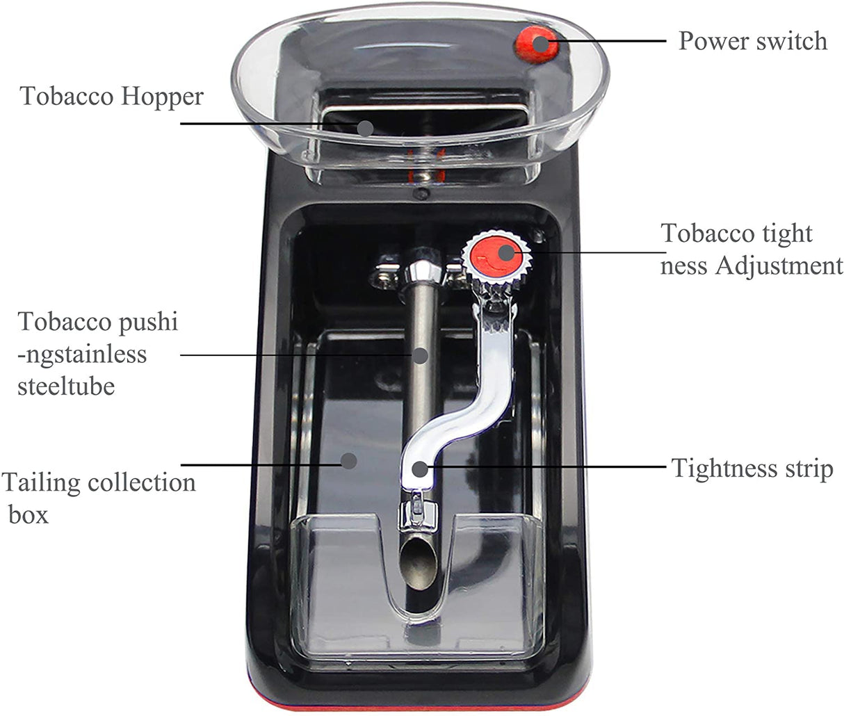 NEWTRY Cigarette Rolling Machine, Electric Automatic Injector for Tobacco NEWTRY