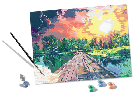 Ravensburger CreArt Magical Light Paint by Numbers Kit for Adults - Painting Arts and Crafts for Ages 14 and Up Ravensburger