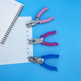 Single Hole Punch 1/4” Paper Hole Puncher for Crafts, One Hole Puncher with Blue Soft Grip Handle for Kids and Adults, Handheld Circle Punch for Paper Crafts in Home, Office, Classroom MECHEER