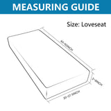 NC HOME Water Resistant Sofa Seat Cushion Covers Couch Cushion Slipcover, RV Dinette Cushion Covers Stretch Furniture Protector for Kids, Pet (Loveseat Cushion, Creamy White) NC HOME