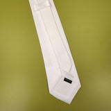 YANIYA Male Blank Sublimation Necktie Solid Color White Embryo DIY Neck Tie for Casual Formal Wedding Party Business Occassion YANIYA