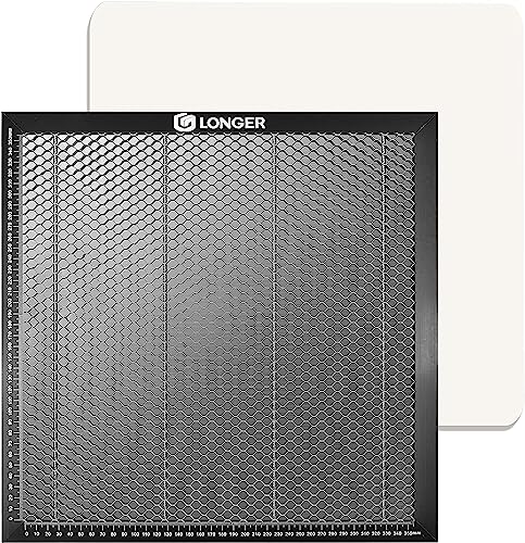 Longer Honeycomb Working Table, 15.7"x 15.7"x 0.86" Honeycomb Working Bed for CO2 or Diode Laser Engraver Cutting Machine, Fast Heat Dissipation with Aluminum Plate for Table-Protecting Longer