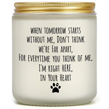 Dog Memorial Gifts for Loss of Dog, Pet Loss Gifts, Sympathy Candle for Cats Doggie Passing Away, Bereavement Remembrance Grief Condolence Present for Pet Lovers Friends Families in Memory of Doggie PARDIEUR