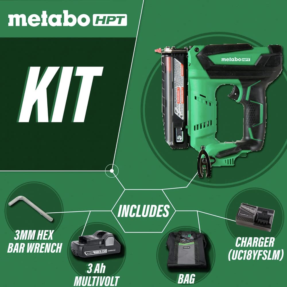 Metabo HPT NP18DSALM 18V Cordless 1-3/8 in. 23-Gauge Pin Nailer Kit (Renewed) - WoodArtSupply