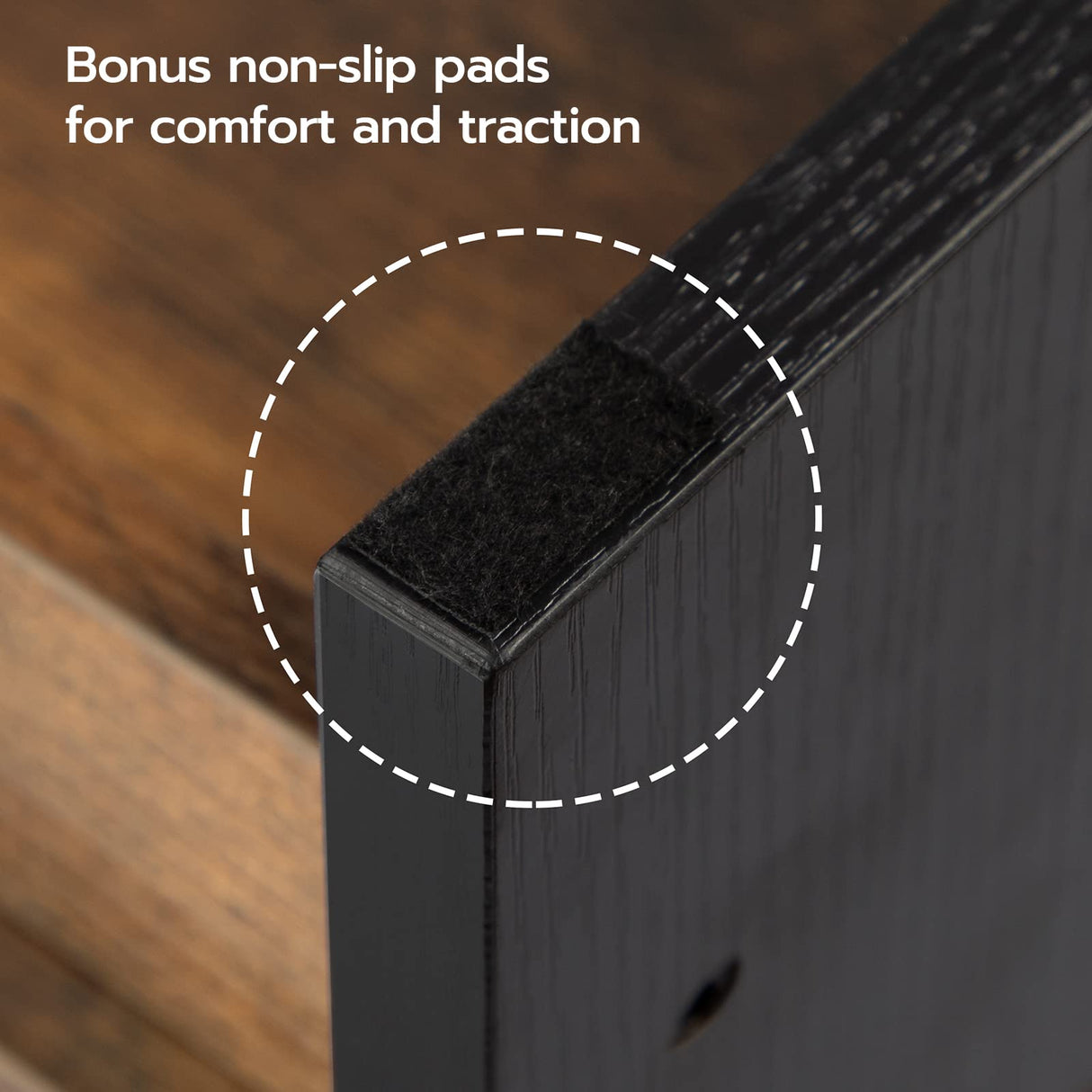 HOOBRO Step Stool for Kids, Two Step Toddler's Stool, Kids Potty Training Stool with Handles, Non-Slip Pads for Safety, Easy to Move, for Sink, Bathroom, Bedroom, Rustic Brown BF01JD01G1 HOOBRO