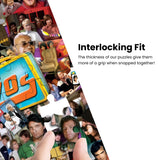 MasterPieces - 1000 Piece Jigsaw Puzzle, Nostalgic 80’s TV Shows Collage, Retro Entertainment Fun for Adults, Family, Kids, Non-Glare Finish, 19.25" x 26.75" Masterpieces