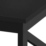 Yaheetech Wood 2-Tier Black Coffee Table with Storage Shelf for Living Room, X Design Accent Cocktail Table, Easy Assembly Home Furniture, 39.5 x 21.5 x 18 Inches Yaheetech