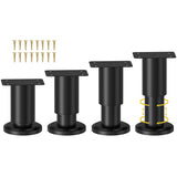 Adjustable Metal Furniture Legs 3.15-4.72 Inch – Perfect for Sofas, Beds, Tables & More by Wlrrcwdttc Wlrrcwdttc