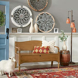 Colyltoy 3 Pieces Farmhouse Wall Decor, Rustic Wood Round Wall Art, Hanging Decoration for Living Room Bathroom Bedroom Home Indoor Outdoor Office,15.8inch Colyltoy