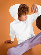 Haloumoning Boys Fashion Hoodies Kids Long Sleeve Hooded Sweatshirts 5-14 Years White Haloumoning