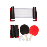 Trademark Innovations Portable & Lightweight Ping Pong Game Set (Red) Trademark Innovations