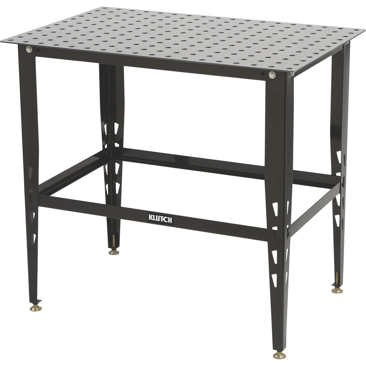 Klutch Steel Welding Table, Heavy Duty Work Bench Steel Construction With 600 Lbs Capacity, Tool Bench (Black) Klutch