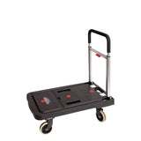 Magna Cart 4 Wheel Folding Platform Dolly Cart made from Heavy-Duty and Durable Aluminum with 300 Pounds Capacity, Lightweight, Silver Magna Cart