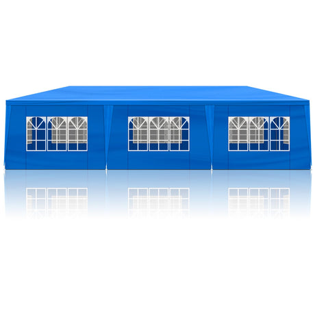 susici 10x30 Blue Outdoor Party Tent with 8 Removable Sidewalls Outdoor Tents for Parties Gazebo Canopy Tent Event Tent for Wedding, Birthday, Garden Parties and Backyard Patio BBQ Camping susici