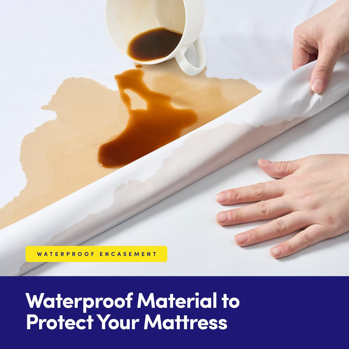 Queen Mattress Protector – Waterproof Zippered Mattress Encasement – Breathable Polyester Membrane – Fits 10″–16″ Deep Mattresses – Full Encasement, Bed Bug & Liquid Barrier, Machine Washable Sweet Home Collection