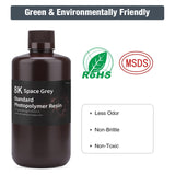 ELEGOO 8K 3D Printer Resin, Standard Photopolymer Resin 405nm UV-Curing Resin, Best for 8K/9K/12K LCD 3D Printer Space Grey 1000G ELEGOO