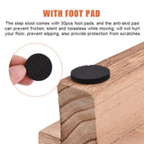 Wood Step Stool,Wooden Utility Step, Toddler Step Stool for Kids, Bathroom Potty Stool, Kitchen Stool, Bed Stool,Small Wooden Step Stool for Bedroom,Children's Stool Denpetec