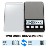 Weightman Espresso Scale with Timer 1000g x 0.1g Small & Thin Travel Coffee Scale, Mini Digital Scale Grams and Ounces with Large Backlit LCD Stainless Steel Pocket Food Scale Drip Tray Pulling Scale WEIGHTMAN