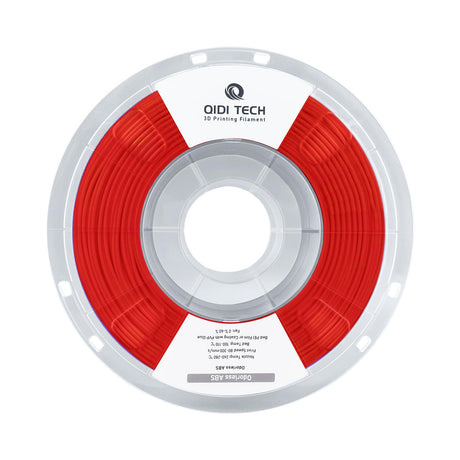 R QIDI TECHNOLOGY Odorless ABS Filament 1.75mm, 3D Printer Filament, 1 KG Spool (2.2lbs), 3D Printing Filament Fit Most FDM 3D Printers, Red R QIDI TECHNOLOGY