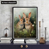 Zariocy Paint by Numbers Kits for Adults -Animals DIY Oil Paintings Canvas Acrylic Paint Set - Easter Bunny Paint by Numbers Kit for Beginners and Ideal for Home Decor 16x20 inch-230 Zariocy