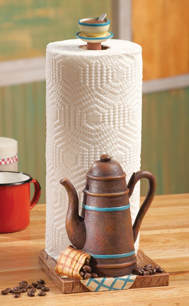 Coffee Pot Kitchen Paper Towel Holder VANTAKOOL