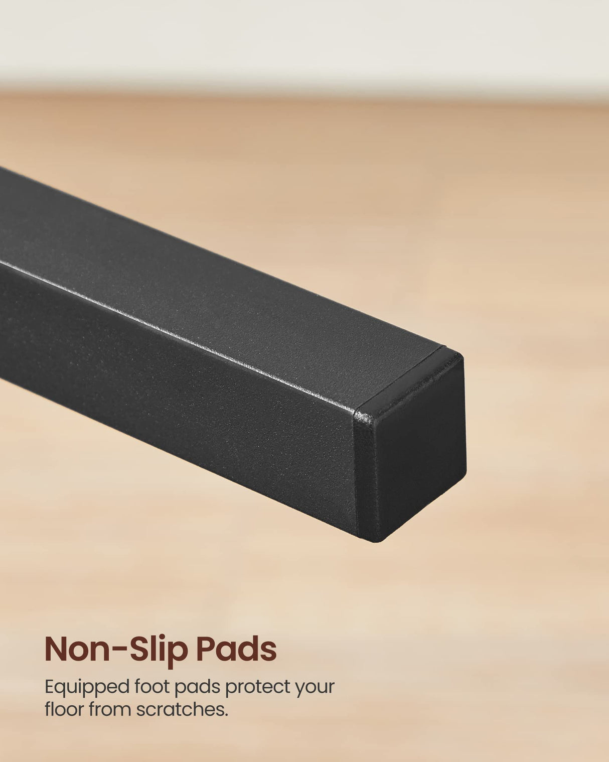 VASAGLE Dining Chair Set of 2, Rustic Wood Chairs with Metal Steel Frame, Easy to Assemble, Stable, Comfortable Seat, Modern Farmhouse Chair for VASAGLE