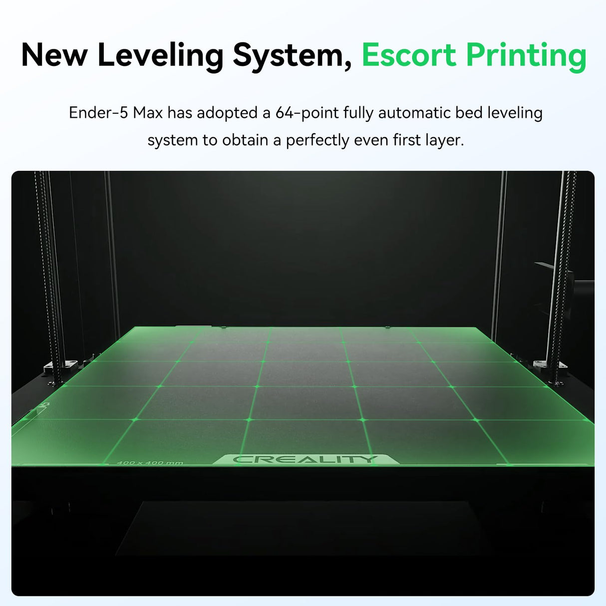 Creality Ender 5 Max 3D Printer, 3D Printing Machine with 700mm/s High-Speed Printing, 400 * 400 * 400 Large Print Area, 64-Point Auto Leveling 300℃ High Temp Precise Linear Rail Creality